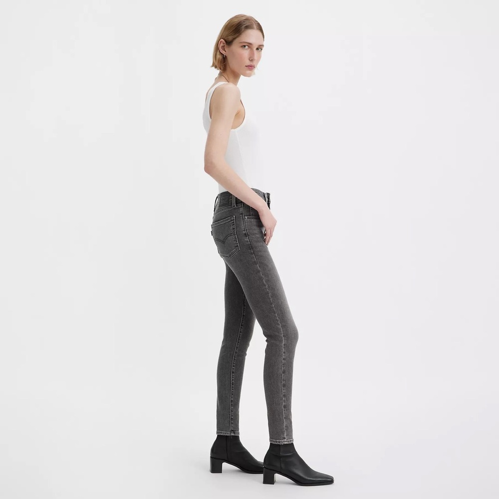 LEVI’S 721 HIGH RISE SKINNY WOMEN'S JEANS GRAY BLACK SZ 25 Orange Label